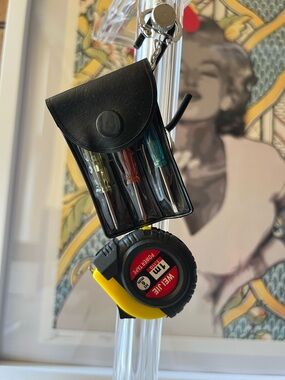 NEW Mini Tape Measure & Screwdriver Keychain Set